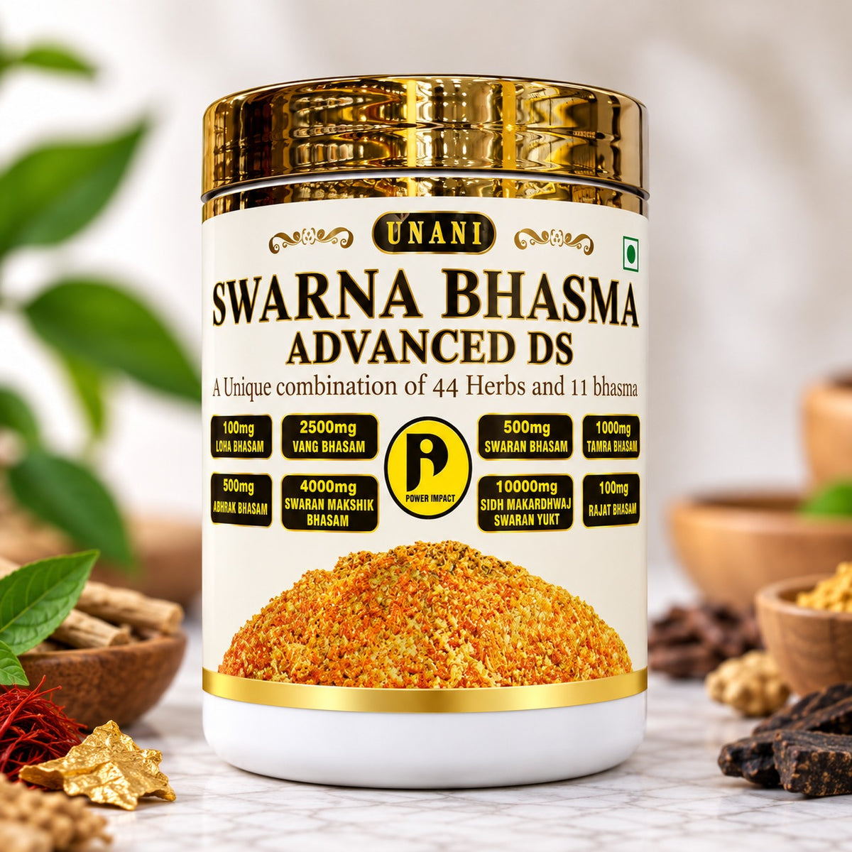 Swarna Bhasma Advanced DS | Unani Herbal Formula Powder